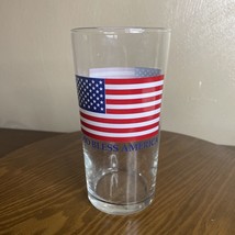 Libbey *God Bless America* Drinking Glass Tumbler American Flag VGC - £5.78 GBP