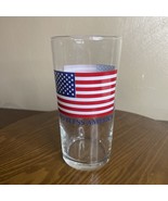 Libbey *God Bless America* Drinking Glass Tumbler American Flag VGC - $145.31 MXN
