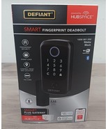 Defiant HUBSPACE Smart Fingerprint Deadbolt w Gateway - Matte Black- (NEW) - $54.14 CAD
