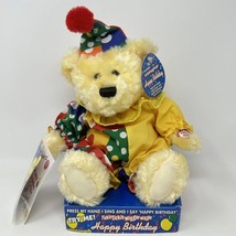 DAN DEE Happy Birthday Bear Plush Tickle Tickle Wiggle Wiggle Clown Costume - £27.69 GBP