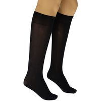 AWS/American Made Women&#39;s Nylon Knee Sheer Socks with Reinforced Toe and Base fo - £10.97 GBP