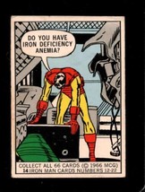 1966 DONRUSS MARVEL SUPER HEROES #14 DO YOU HAVE IRON DEFICIENCY GOOD+ *... - $12.99