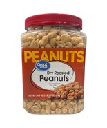 Great Value Dry Roasted Peanuts with Sea Salt 34.5oz Tub – Crunchy Prote... - $15.17 CAD