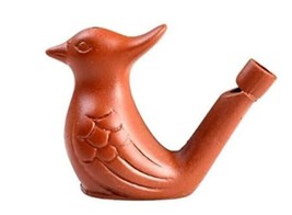 Clay Bird Water Whistle Colourful Ceramic - 1 Pcs (Clay) - £19.77 GBP