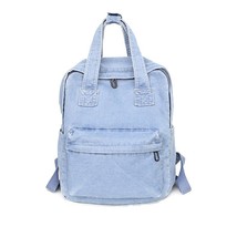 Denim Jeans Women Backpack for School Teenagers Girls Vintage Stylish Schoolbags - £38.96 GBP