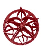 Poinsettia Design Pattern Concha Cutter Mexican Sweet Bread Stamp USA PR... - $11.04 CAD