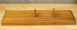 Vintage Hand Crafted Oblong Wood Knife or Sword Shelf Display Stand - £19.39 GBP