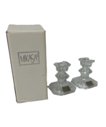 Mikasa Lead Crystal Pair Candlestick Candle Holders Edinburgh XY 386/339... - $23.71 CAD