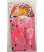 PINK PANTHER Brush Comb Mirror Set, MINT on Card!  1989 Ja-Ru NEW Vintage - £11.54 GBP