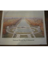 VINTAGE LITHOGRAPH PRINT NATIONAL WORLD WAR II MEMORIAL WASH. DC BY MIKE... - £7.92 GBP
