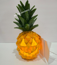 Summerween Halloween Pineapple Pumpkin LED Jack o Lantern Figurine Statue - $744.90 MXN