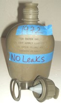 US Army 1-Qt plastic canteen 1972 Vietnam War era NO LEAKS, NBC cap, Zarn - $25.00