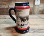 Budweiser Holiday 1990 Collector’s Series Beer Stein &quot;An American Tradit... - £13.28 GBP