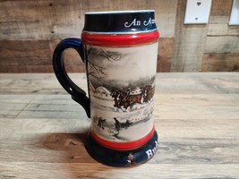 Budweiser Holiday 1990 Collector’s Series Beer Stein &quot;An American Tradition&quot; - £13.50 GBP