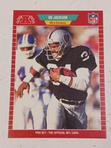 Bo Jackson Los Angeles Raiders 1989 Pro Set Card #185 - £0.78 GBP