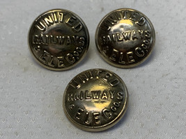 Vtg Lot 3 Buttons United Railways &amp; Elec Co Baltimore MD Street Transportation - £23.94 GBP