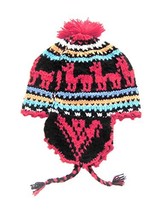 Alpakaandmore, Unisex Hand-knitted Peruvian Chullo Hat, Rustical Alpaca Wool (On - £35.46 GBP