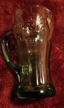 Vintage Libbey Coca Cola Heavy Thick Glass With Handle Green - $9.99