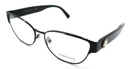 Versace Eyeglasses Frames VE 1267B 1009 55-15-140 Black Made in Italy - £97.01 GBP