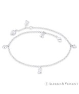Heart, Teddy Bear, Ladybug, &amp; Rolo Chain Italy .925 Sterling Silver Char... - €25,13 EUR