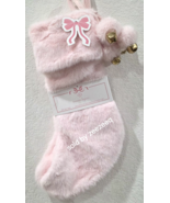 x2 Nanette Lepore Luxury Faux Fur Christmas Stocking Set 22&quot; Pink Shaggy - $909.02 MXN