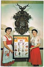 Postcard Cuckoo Clock Frankenmuth Bavarian Inn Michigan - £2.17 GBP