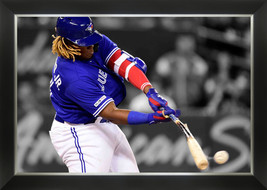 Vladimir Guerrero Jr. Framed Canvas - Bat Breaking Hit - Toronto Blue Jays - £171.86 GBP