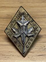 Vintage Canadaian Woman's Corps Hat Cap Badge Military Militaria KG JD - $11.88