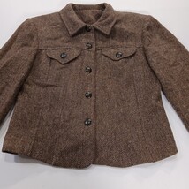 Vintage Bentley Arbuckle Women's 6 Brown 5-Button Lamb Wool Blend Blazer Jacket  image 12