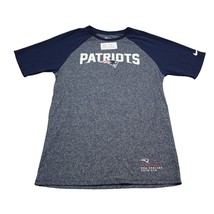 Nike Patriots Shirt Mens M Blue Short Raglan Sleeve Athletic NFL Team Apparel - £20.55 GBP