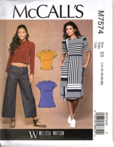 McCall&#39;s M7574 Misses 14 to 22 Tops, Tunic and Dress Uncut Sewing Patter... - £11.83 GBP