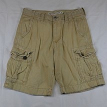 American Eagle 30 x 11&quot; Khaki Distressed Classic Cargo Shorts - £8.63 GBP