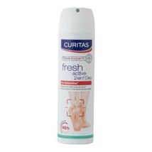 Curitas~Fresh Active~150 ml~Deodorant Feet Care~Long Lasting Protection ... - £15.72 GBP