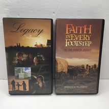 Vintage LDS VHS Tapes Set 2 Legacy Faith in Every Footstep Epic Pioneer ... - £11.74 GBP