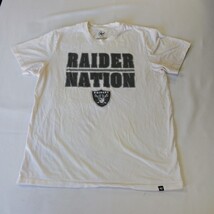 '47 Raiders Nation Youth Boys White Cotton Graphic T-Shirt Short Sleeve Size XL image 12