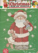 Iron-On Transfer by Plaid Christmas  ~ Christmas Santa Bear  approx. 11&quot; - $144.68 MXN