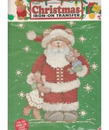 Iron-On Transfer by Plaid Christmas  ~ Christmas Santa Bear  approx. 11&quot; - $144.75 MXN