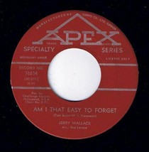 Jerry Wallace Am I That Easy To Forget 45 rpm Shutters &amp; Boards Apex NM - £7.09 GBP