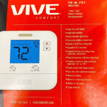 Vive TP-N-701 NonProgrammable Thermostat - £60.12 GBP