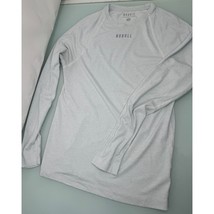 Nobull Men Shirt Long Sleeve Performance Gym Gray Workout Activewear Sma... - $29.67
