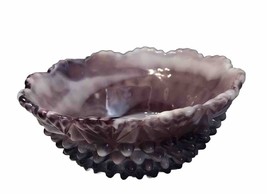 Imperial Purple Slag Hobnail Bowl 2in Tall 4 1/2 in Wide. Hard To Find - £51.51 GBP
