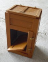 Vintage Wood Dollhouse Furniture - Lidded Cabinet LOOK - £13.99 GBP