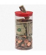 &quot;CharityClear PETG Tip Jars: 4-Pack with Red Coin Slot Lids, 3&quot;x6.25&quot; - ... - $67.05 CAD