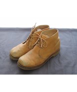 Vintage Brown Leather Ankle Boot Shoe Vibram Soles , Size 8.5 B - £13.67 GBP