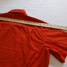 Carhartt Pockets Men's Orange Cotton Button Up Shirt Short Sleeve Size XL image 12