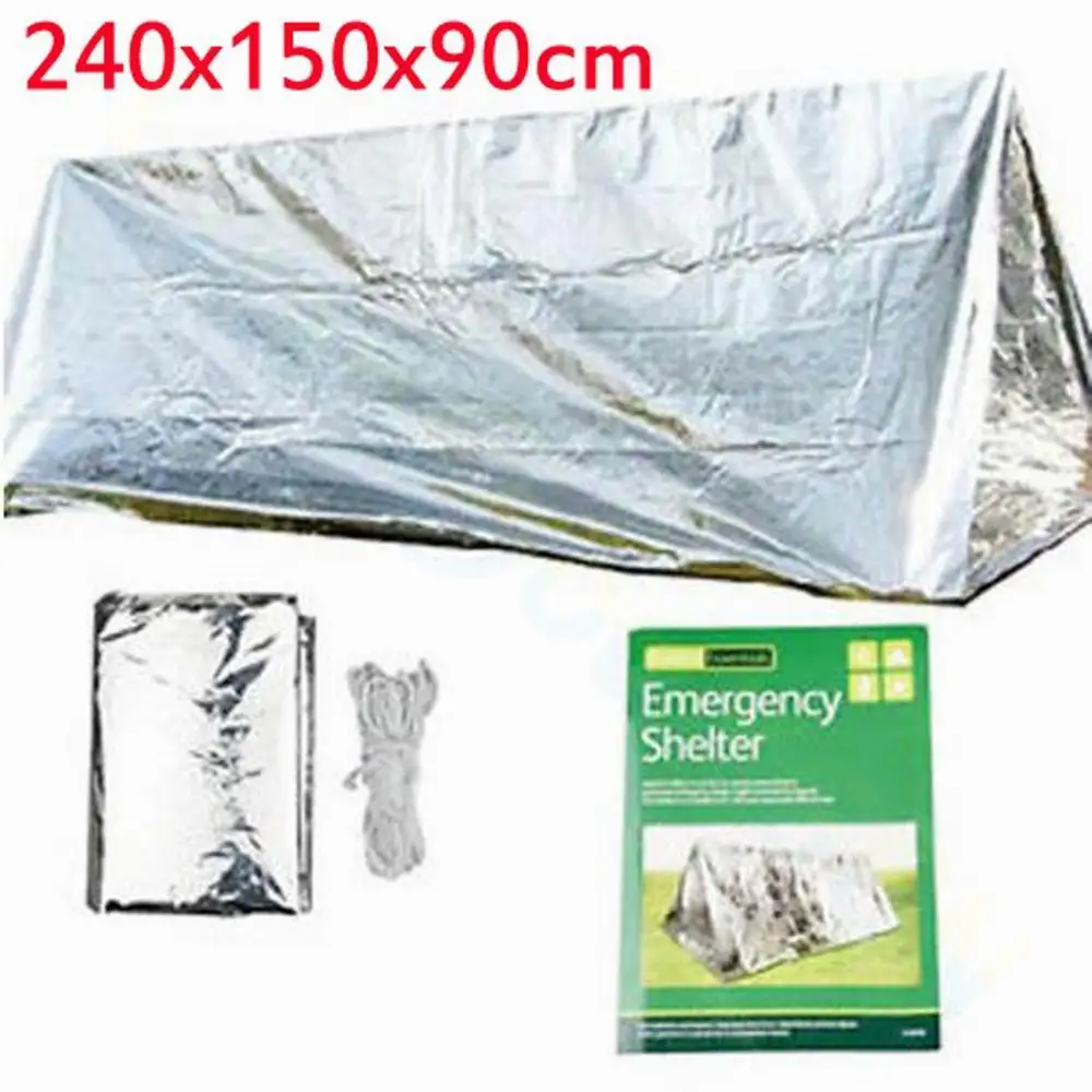 Camping Emergency Tent Survival Sleeping Bag Waterproof Thermal Emergency - £12.07 GBP