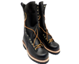 Hoffman Men&#39;s 15&quot; Steel Toe Pole Climbing Boots *Made In USA* Black Size... - £246.54 GBP