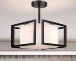 Modern Ceiling Light Fixture - Easric Semi Flush Mount Ceiling Light Ind... - $86.99