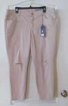 Jennifer Lopez Ripped Skinny Ankle Jeans AMY Peach Women&#39;s Sz 16 NWT MSR... - $380.74 MXN