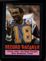 1985 Topps #3 Charlie Joiner Ex Chargers Rb Hof *XR31619 - $0.98